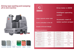 Genius M1200 Driving Type Scrubbing and Sweeping