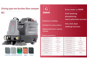Genius-M3-Driving-Type-Two-Brush-Sweeper
